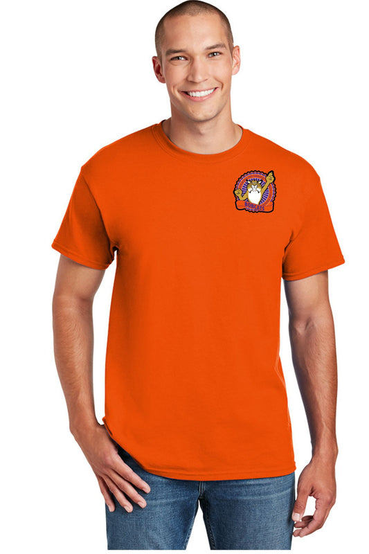 Orange Adult T Shirt - Left Chest Design