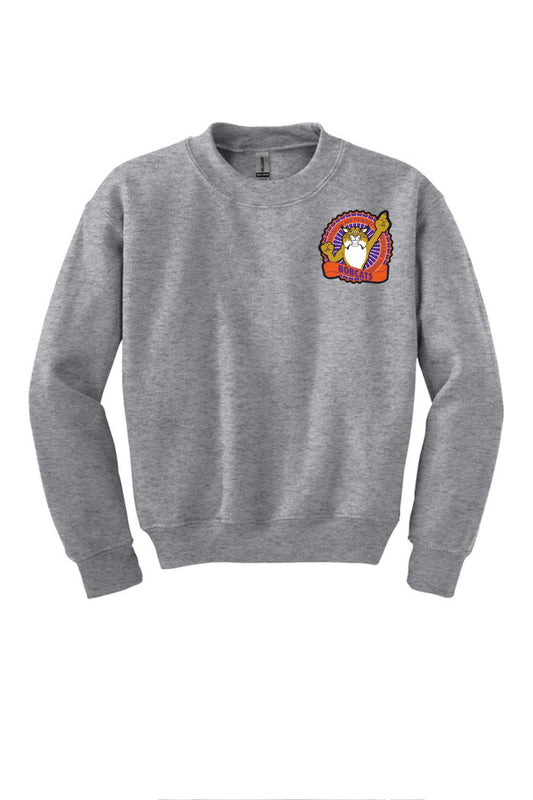 Sport Grey Youth Crewneck Sweatshirt - Left Chest Design