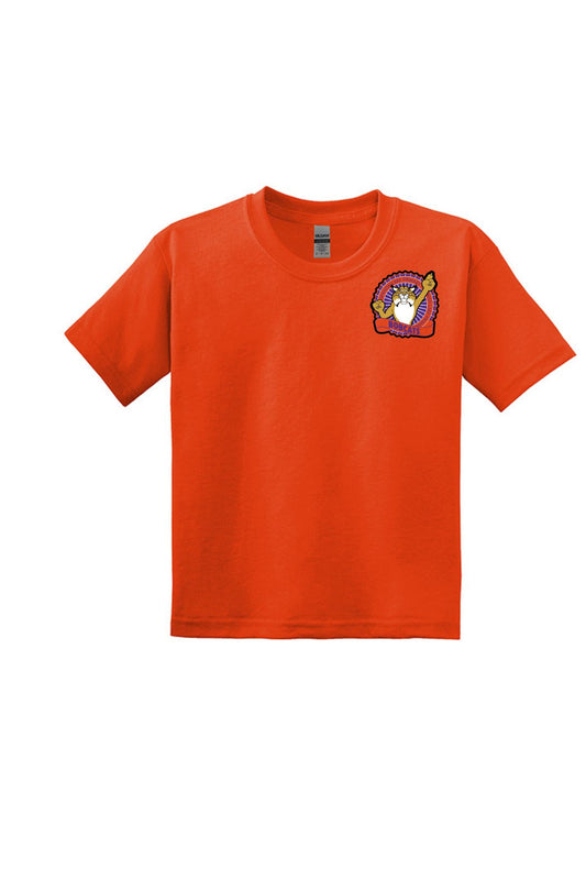 Orange Youth T Shirt - Left Chest Design